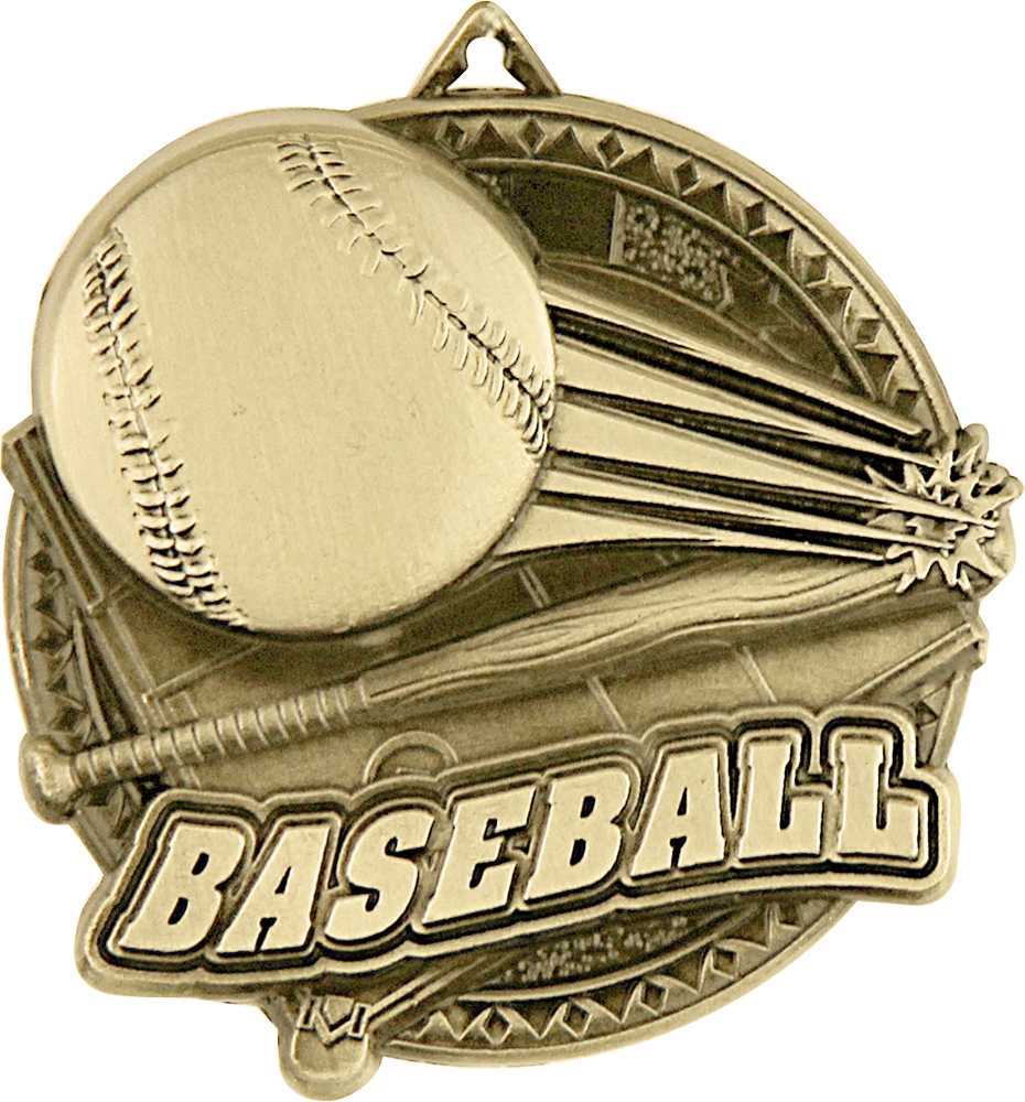 Baseball Ultra-Impact 3-D Medal