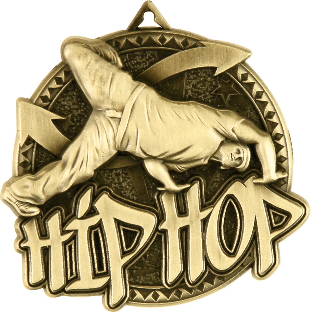 Dance Hip-Hop Male Ultra-Impact 3-D Medal
