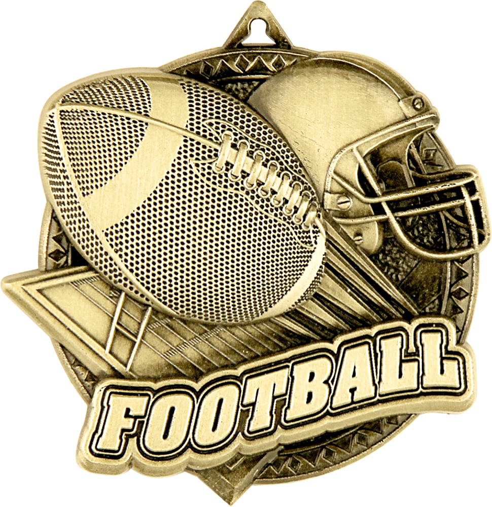 Football Ultra-Impact 3-D Medal