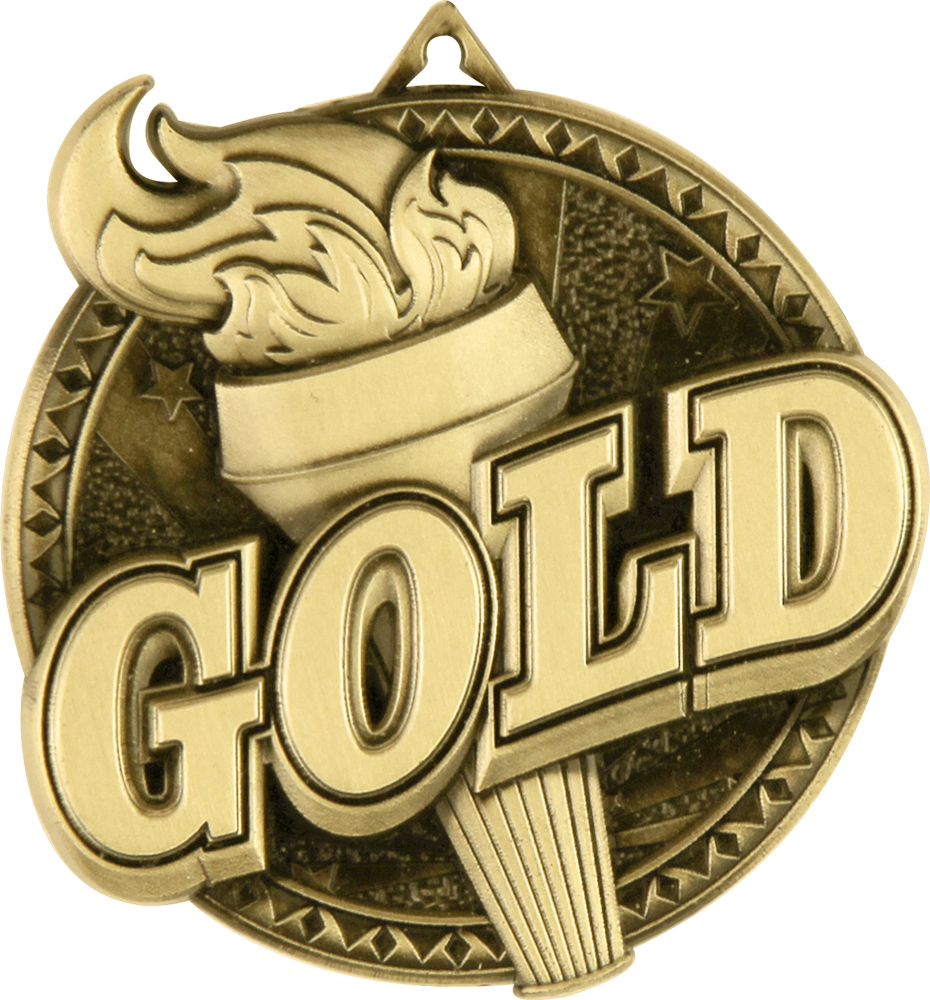 Gold Ultra-Impact 3-D Medal