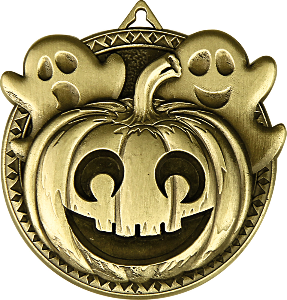 Halloween Pumpkins & Ghosts Ultra-Impact 3-D Medal