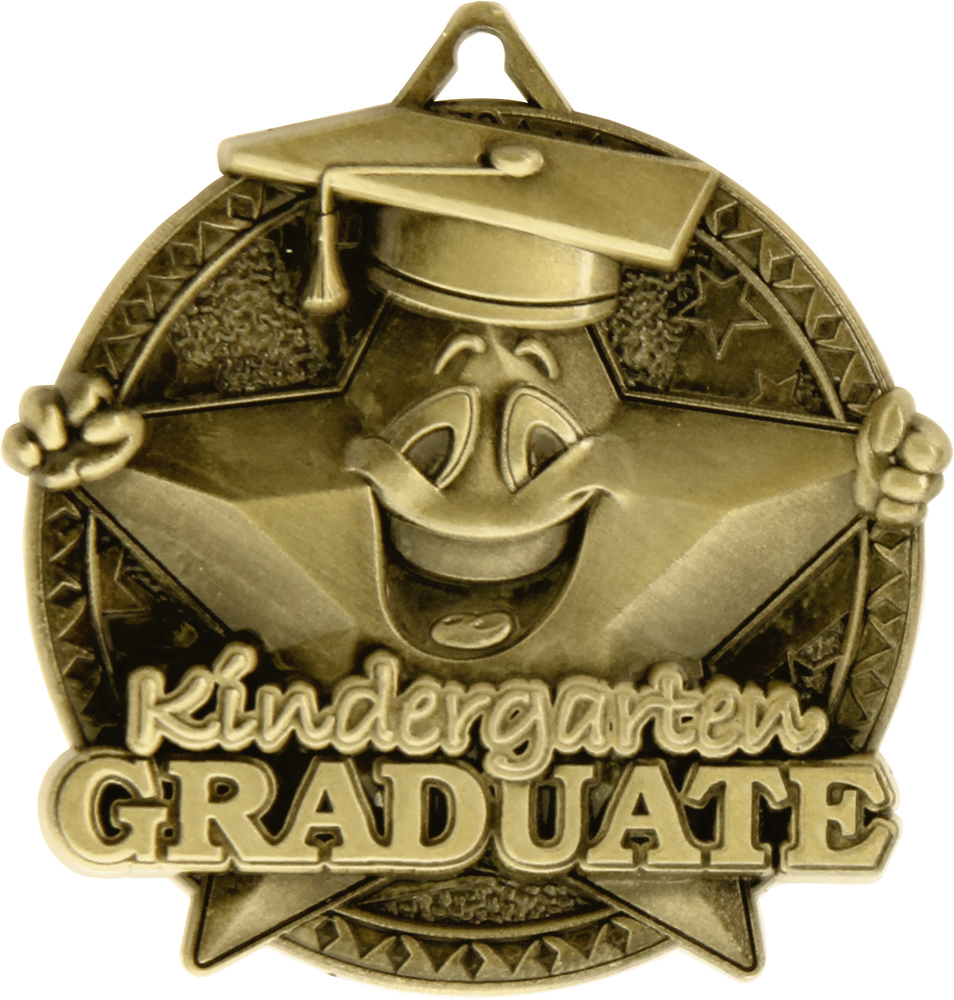 Kindergarten Graduate Ultra-Impact 3-D Medal
