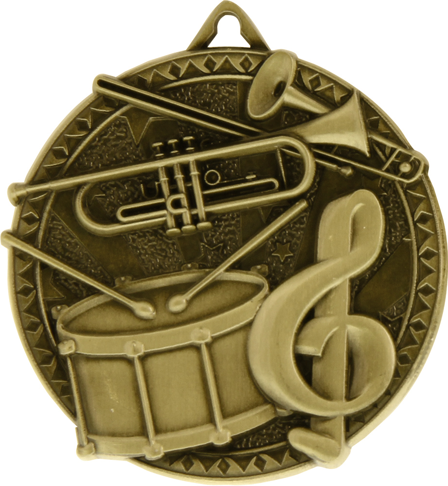 Music-Marching Band Ultra-Impact 3-D Medal