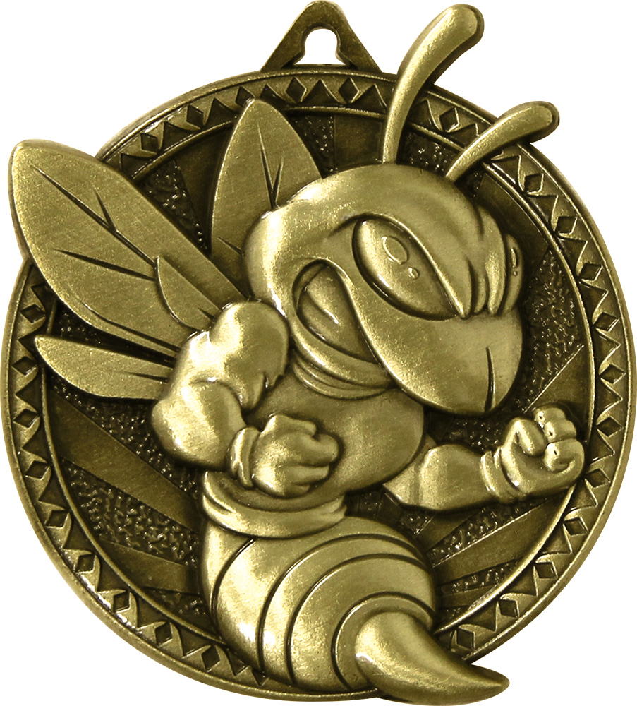 Mascot Hornet/ Bee Ultra-Impact 3-D Medal