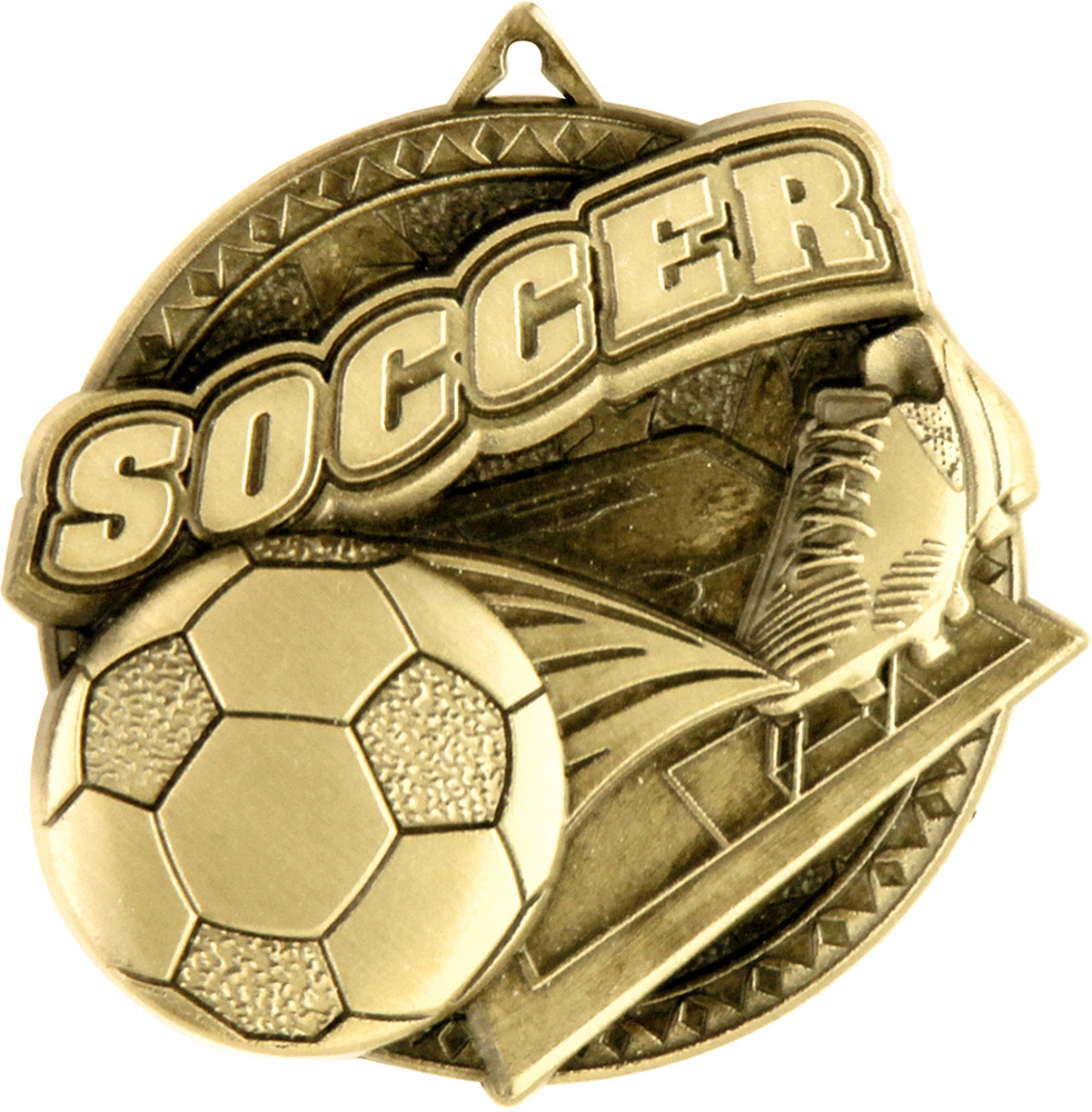 Soccer Ultra-Impact 3-D Medal