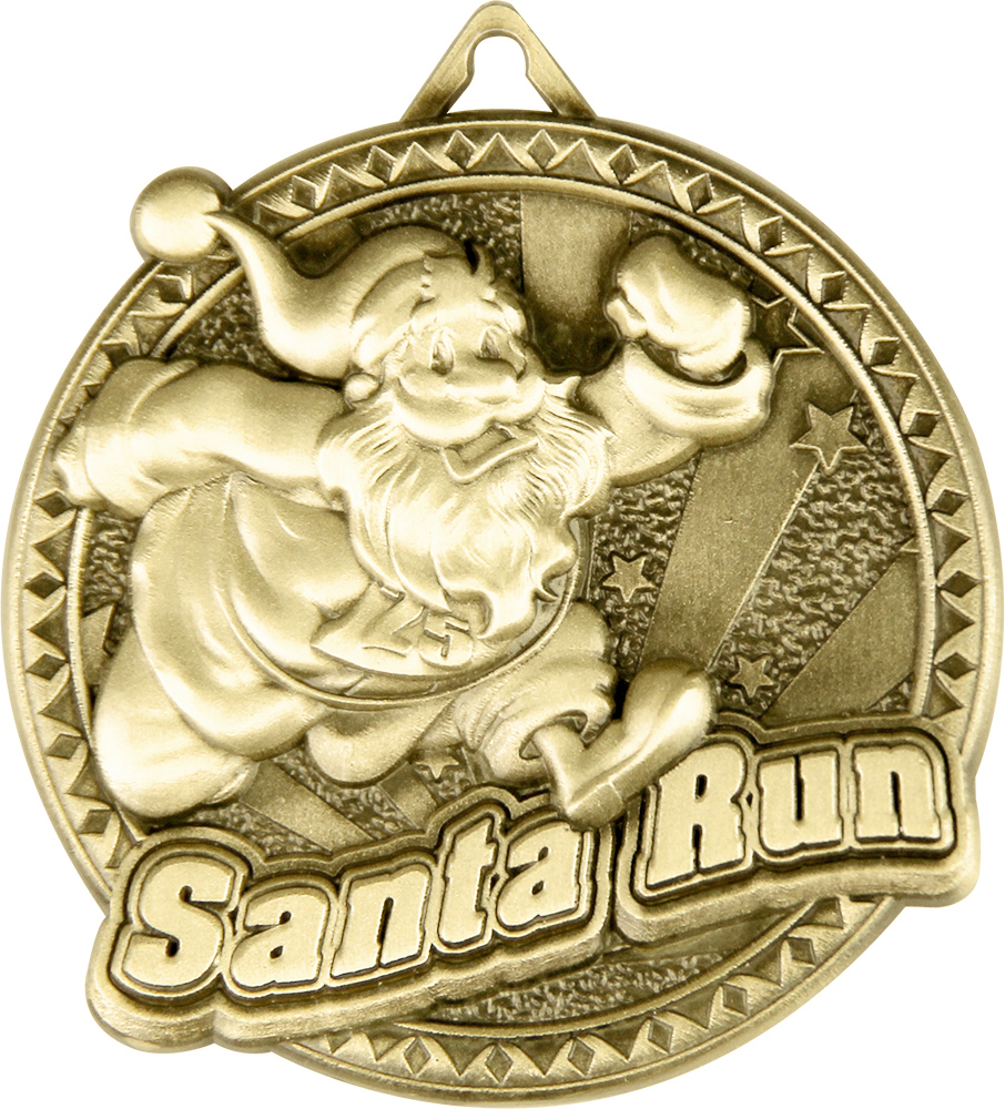 Santa Run Ultra-Impact 3-D Medal
