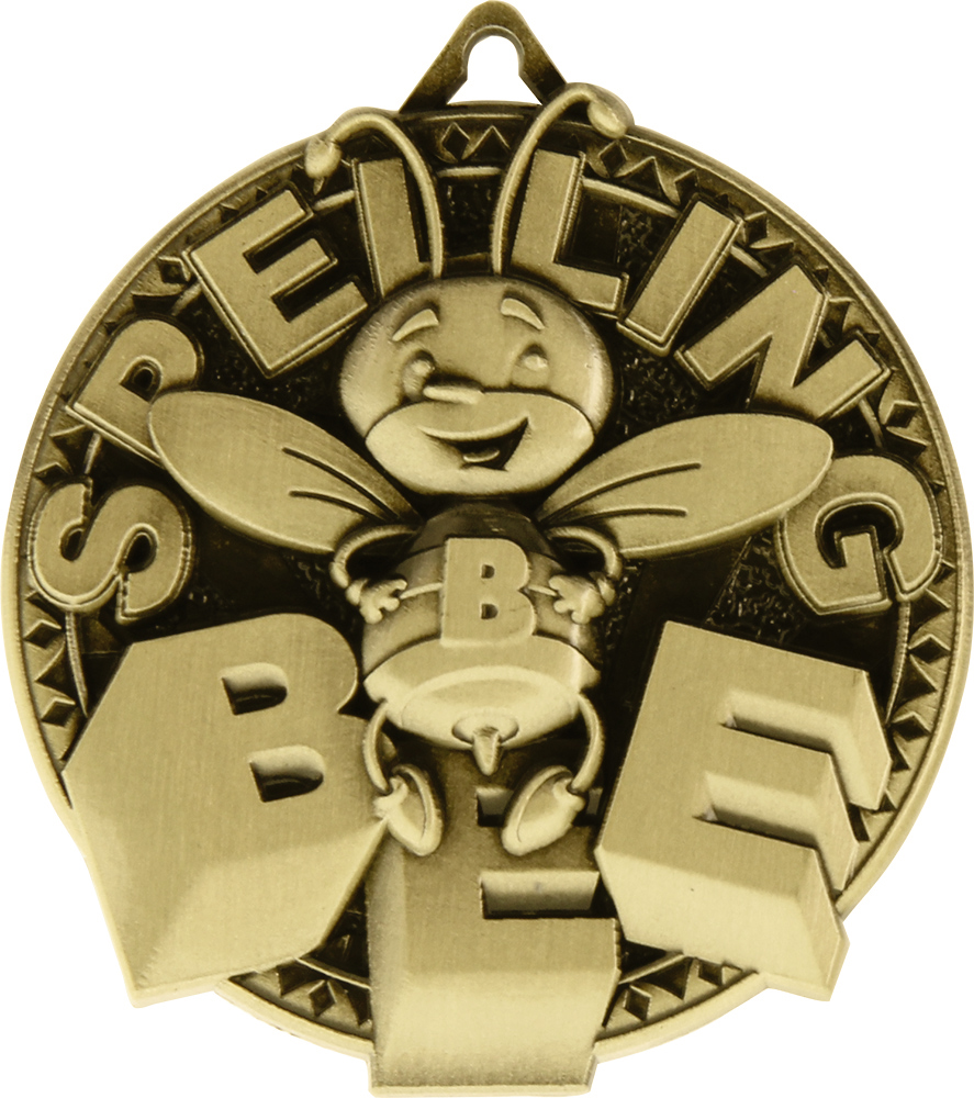 Spelling Bee Ultra-Impact 3-D Medal