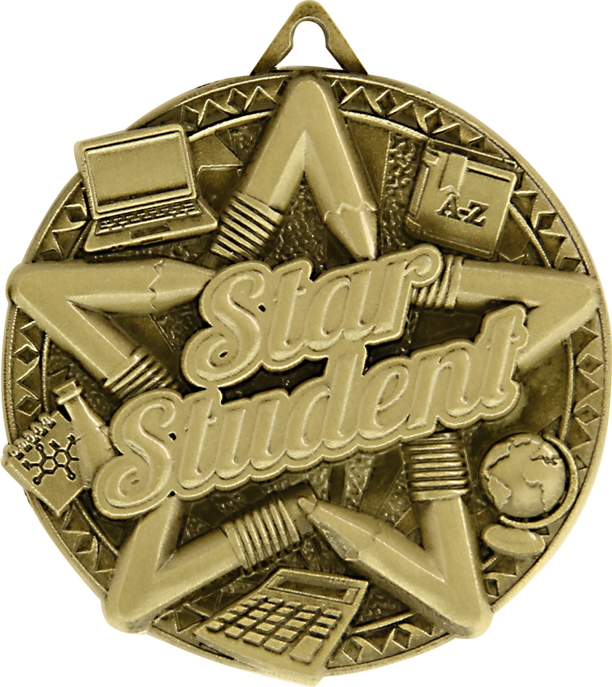 Star Student Ultra-Impact 3-D Medal