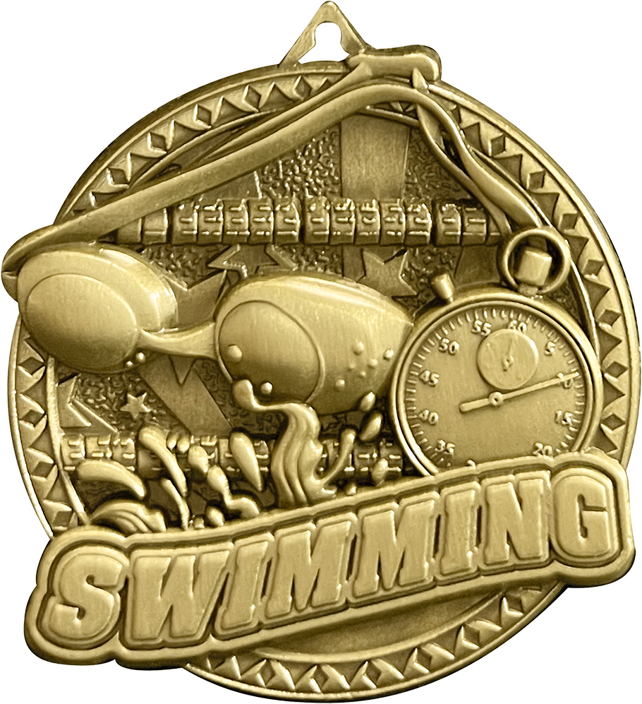 Swimming Ultra-Impact 3-D Medal