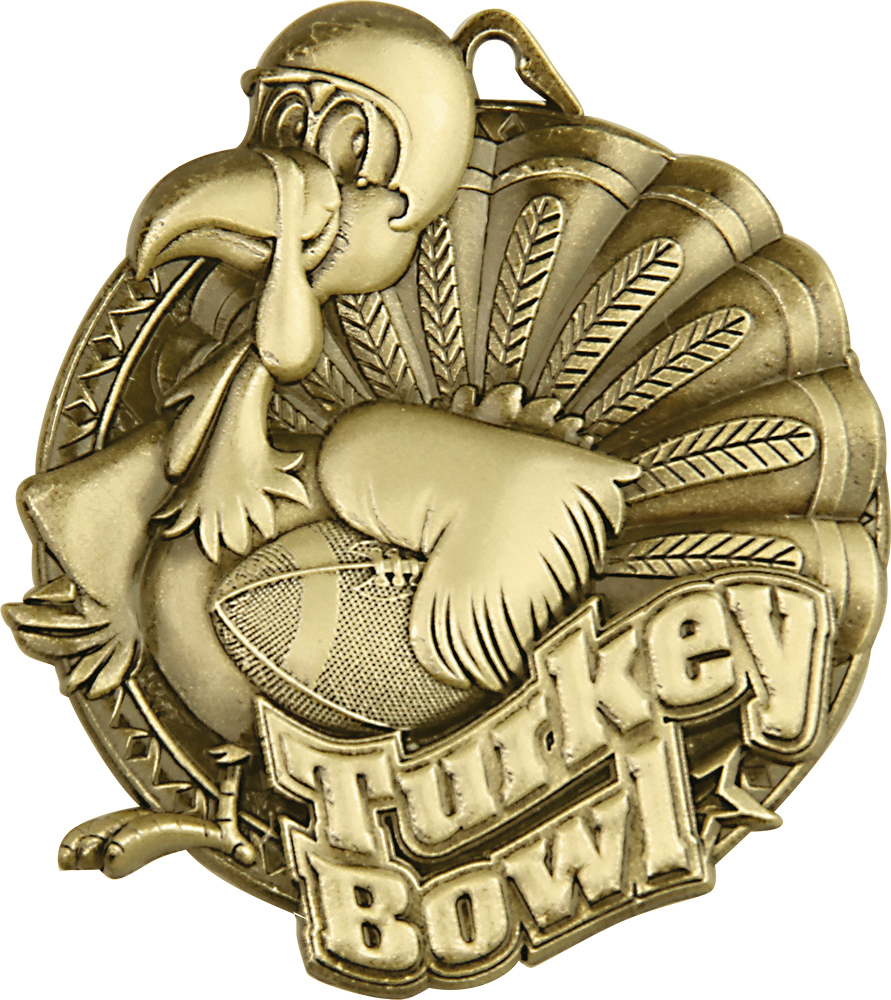 Turkey Bowl Ultra-Impact 3-D Medal
