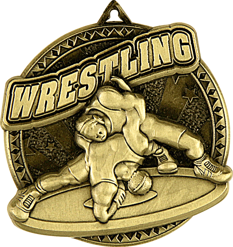 Wrestling Ultra-Impact 3-D Medal