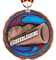 Cheer Epoxy Color Medal - Bronze