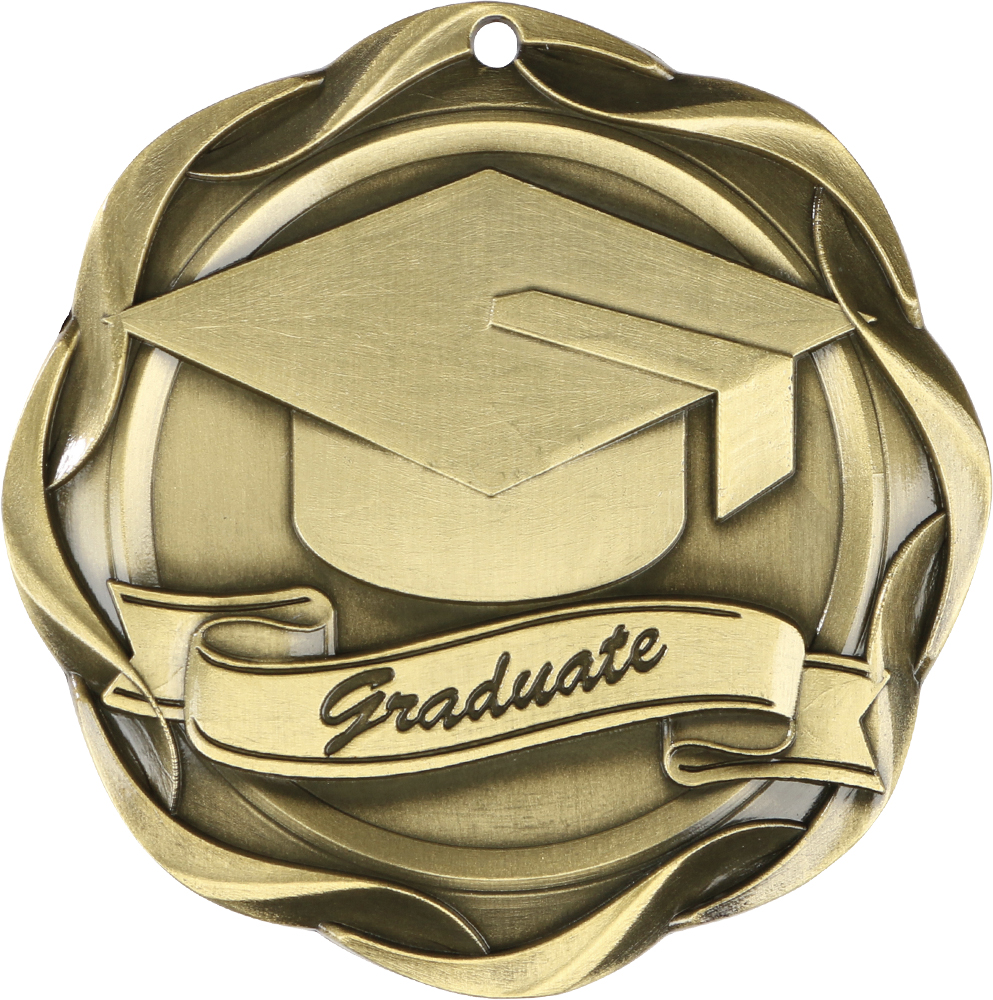 Graduate Fusion Diecast Medal