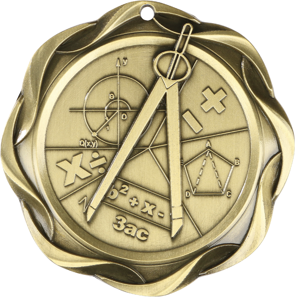 Math Fusion Diecast Medal