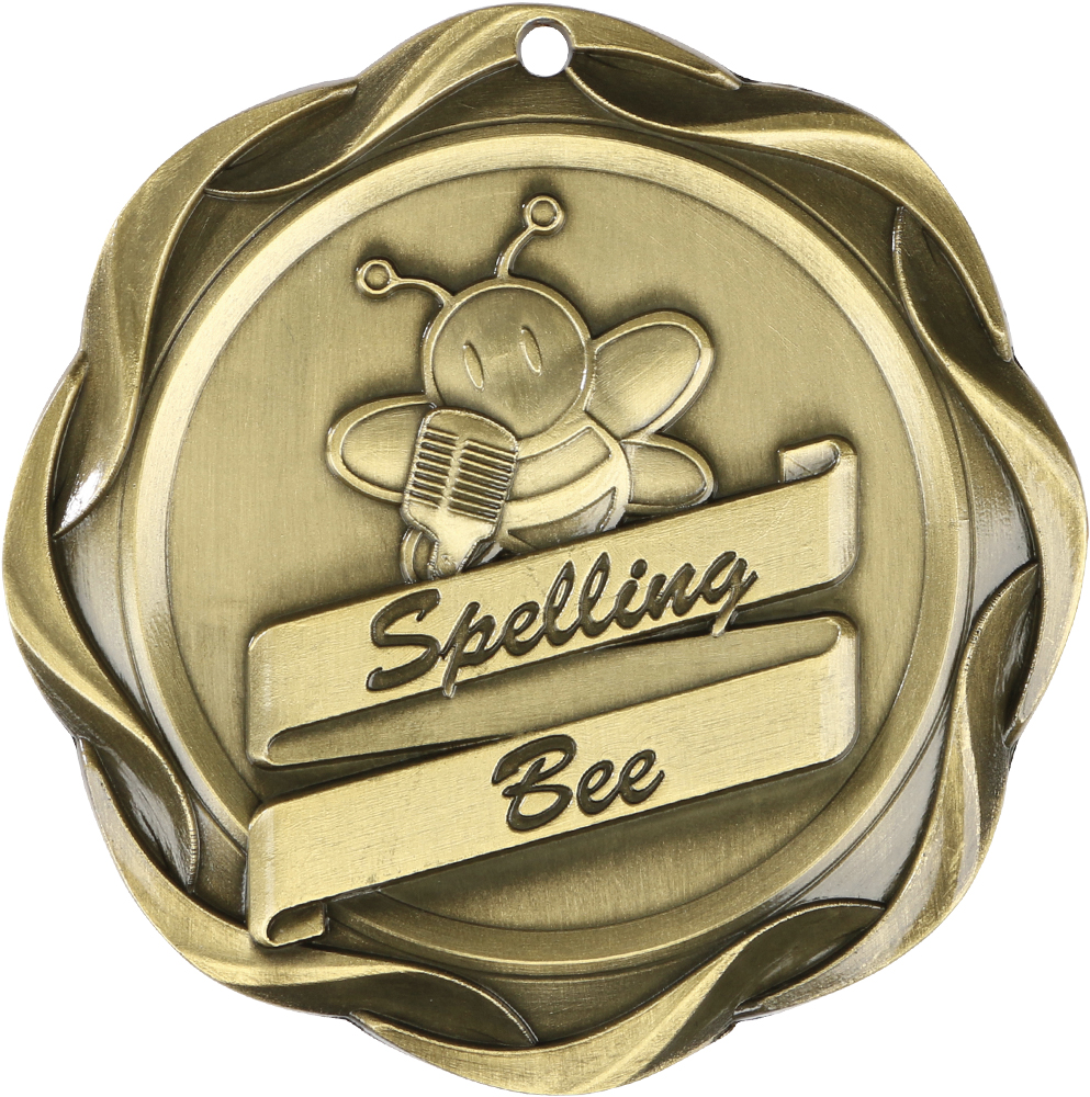 Spelling Bee Fusion Diecast Medal