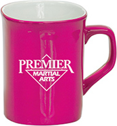 LazerMug Rounded Corner Ceramic Mug- Pink
