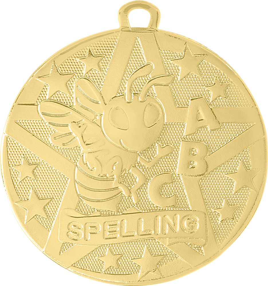Spelling Bee Bright Superstar Medal