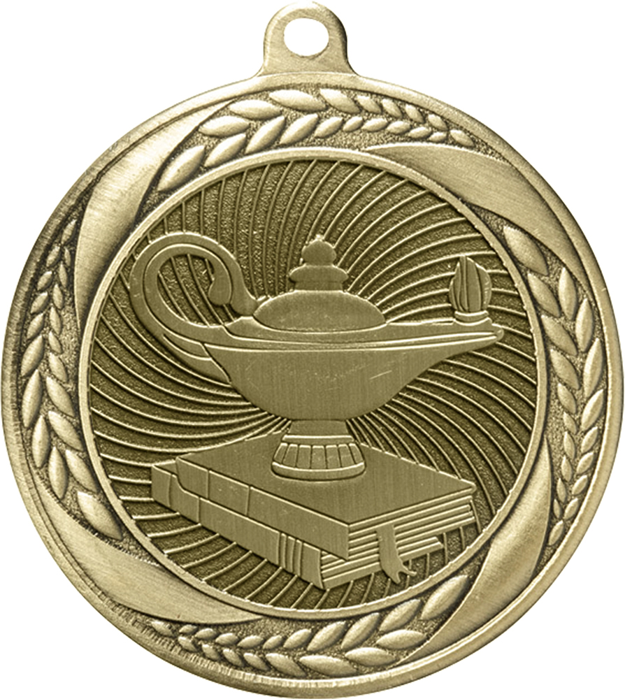 Lamp of Knowledge Laurel Wreath Medal
