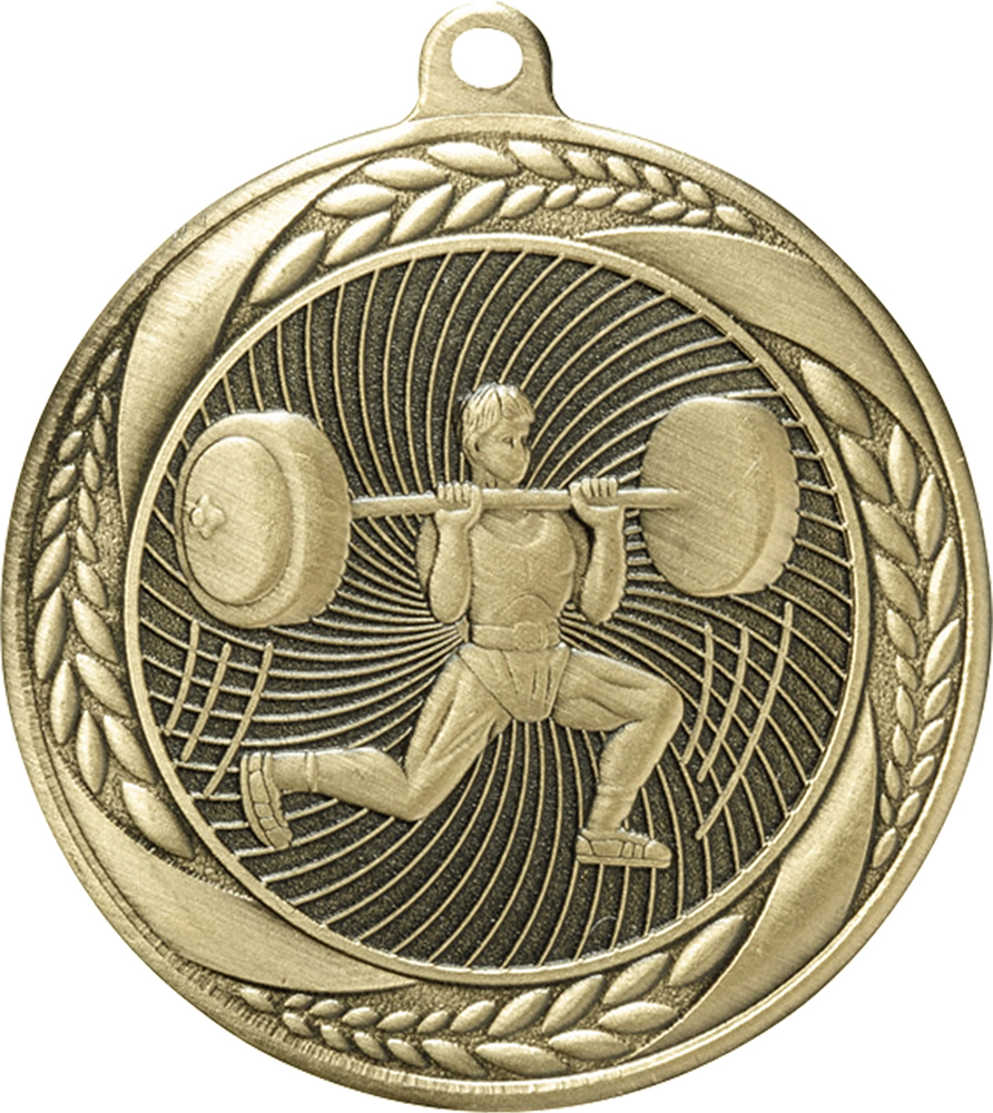 Weightlifting Male Laurel Wreath Medal