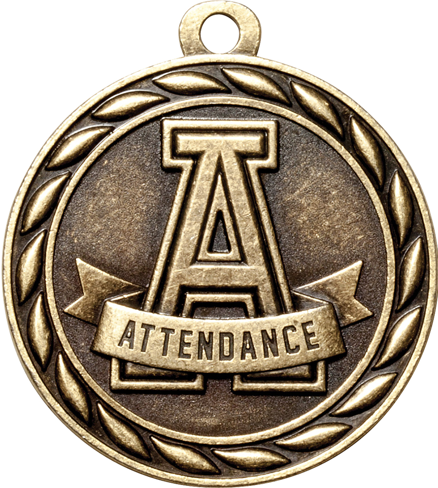 Attendance Scholastic Medal- Gold