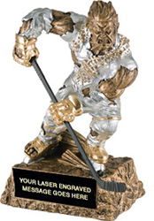 Hockey Monster Resin Trophy