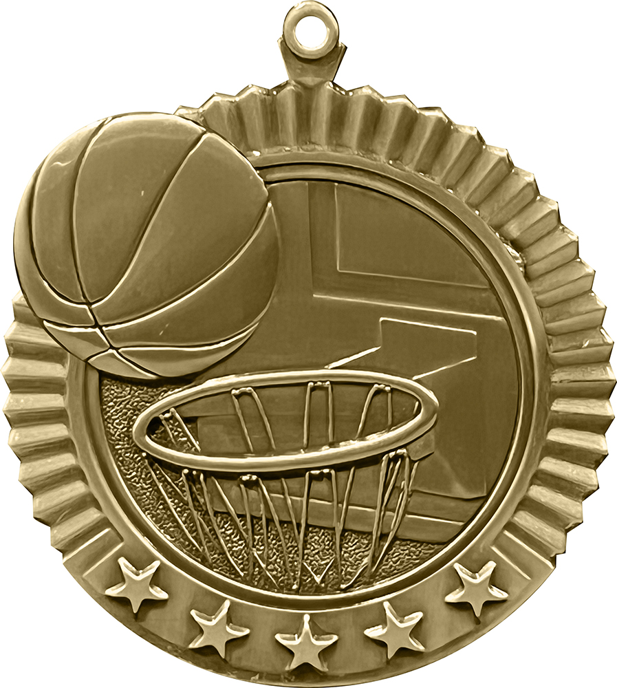 Basketball 5 Star Medal