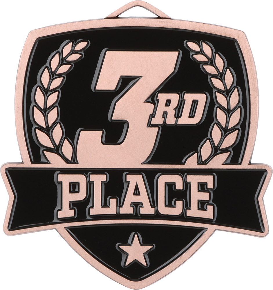 3rd Place Banner Shield Medal