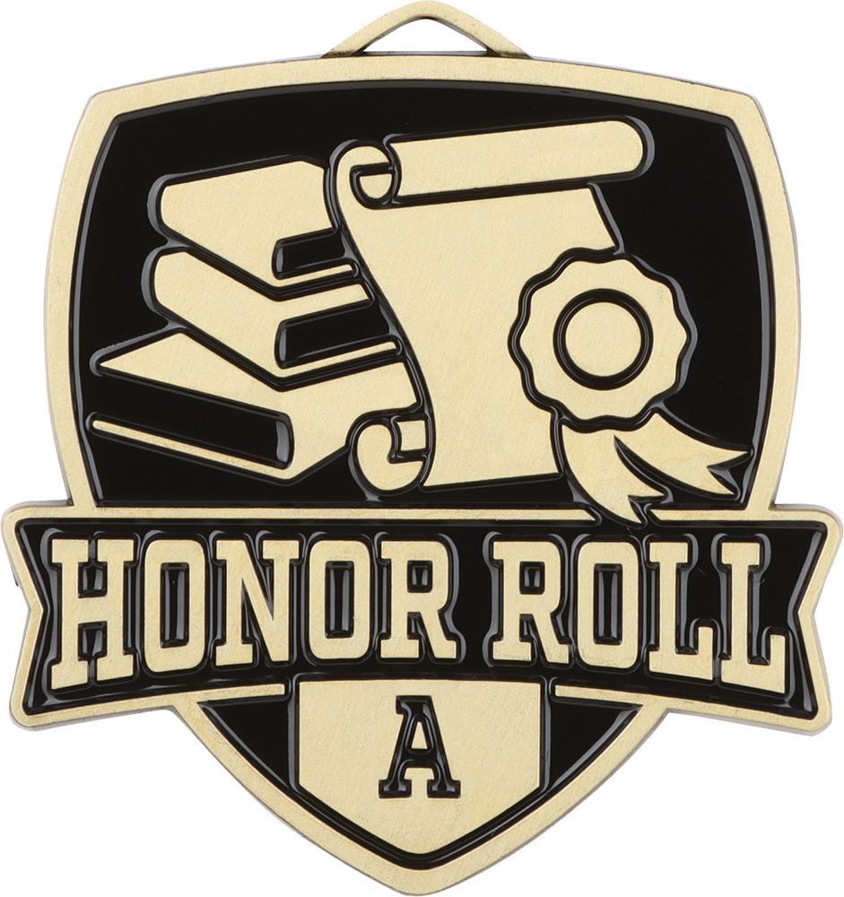 Honor Roll A Banner Shield Medal