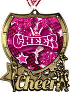 Cheer Shield Insert Medal