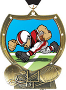 Football Shield Insert Medal