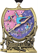 Gymnastics Shield Insert Medal