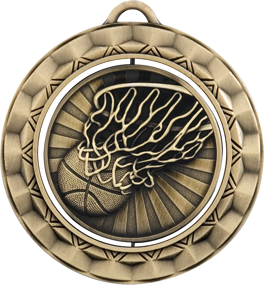 Basketball Spinning Medal