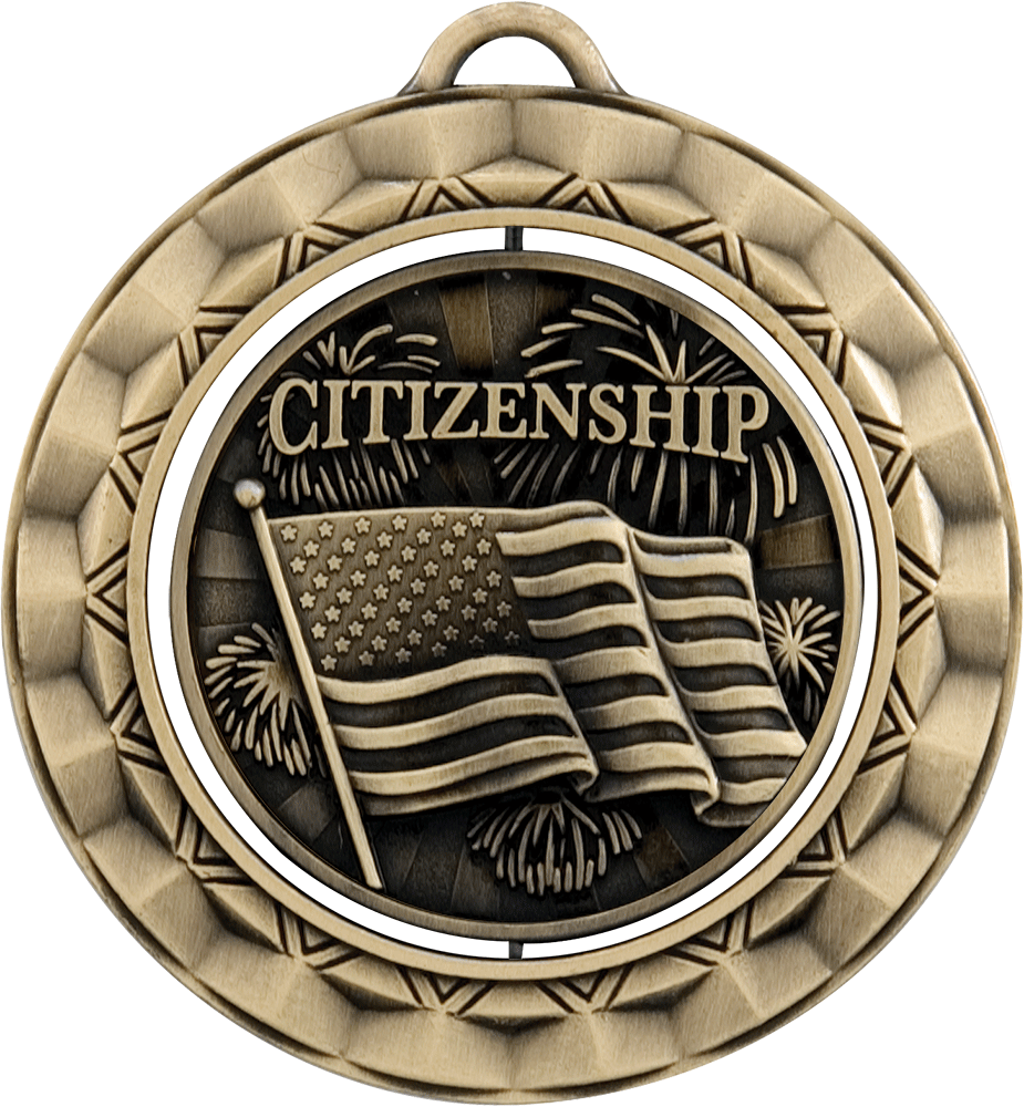 Citizenship Spinning Medal