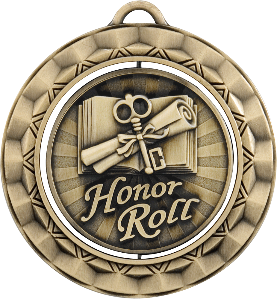 Honor Roll Spinning Medal
