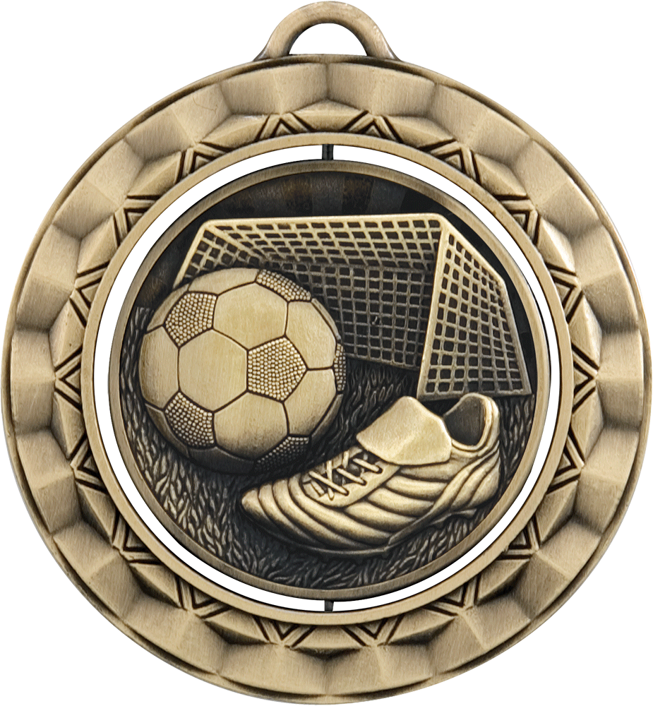 Soccer Spinning Medal