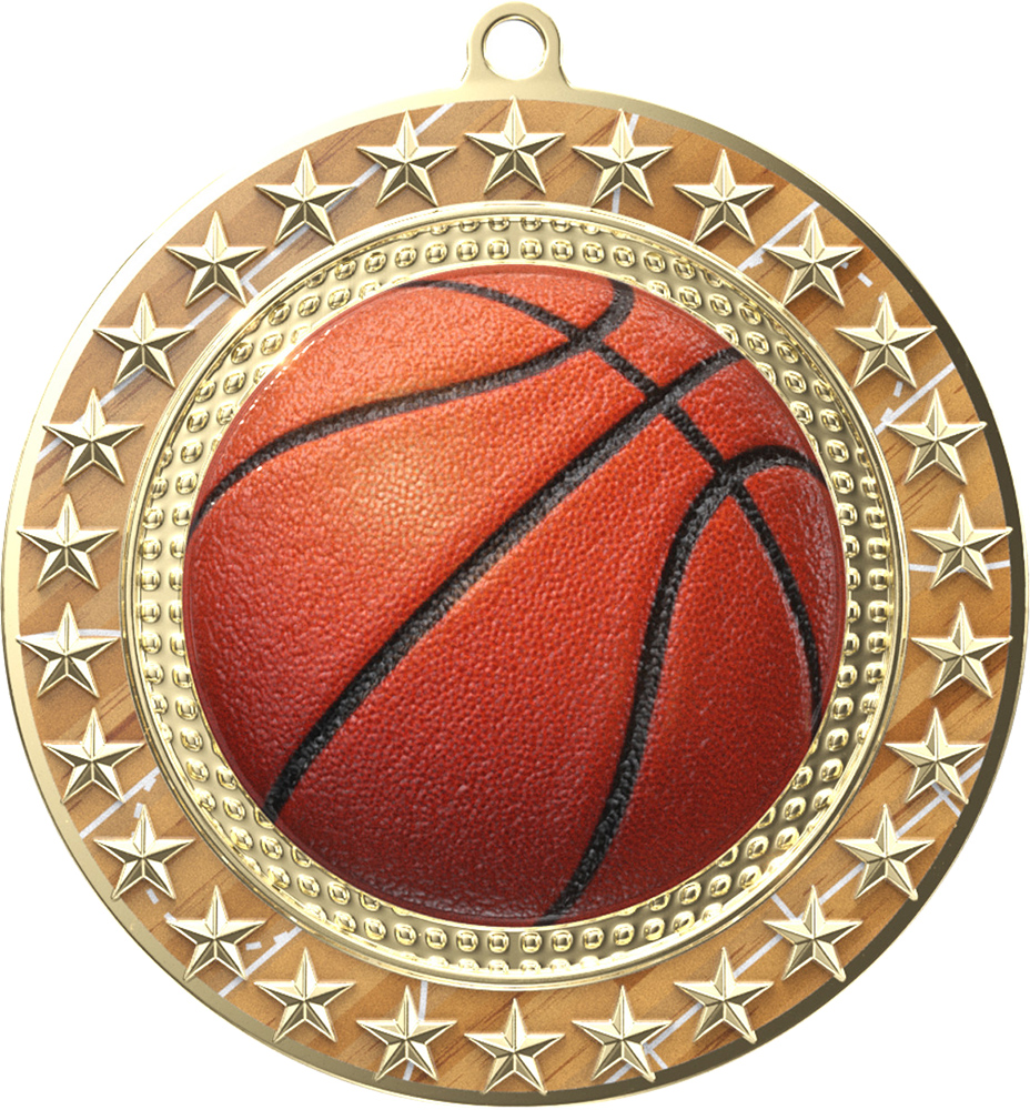 Basketball Radiant Star Medal