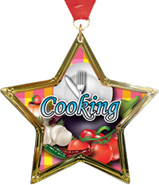 Cooking Star-Shaped Insert Medal