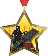 Guitar Hero Star-Shaped Insert Medal