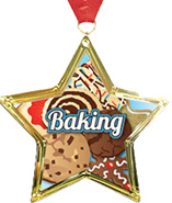 Baking Star-Shaped Insert Medal