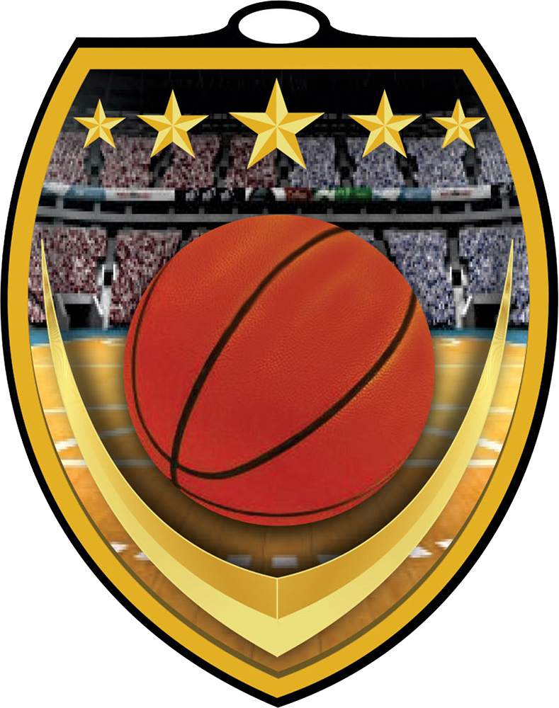 Basketball VibraBurst Medal