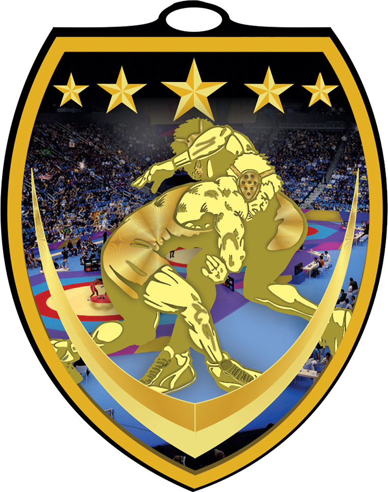 Wrestling VibraBurst Medal