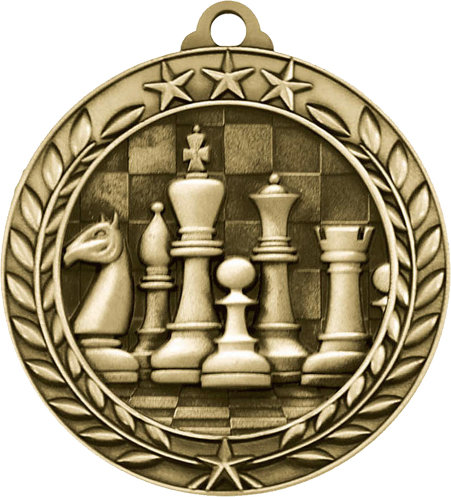 Chess 1.75 inch Dimensional Medal