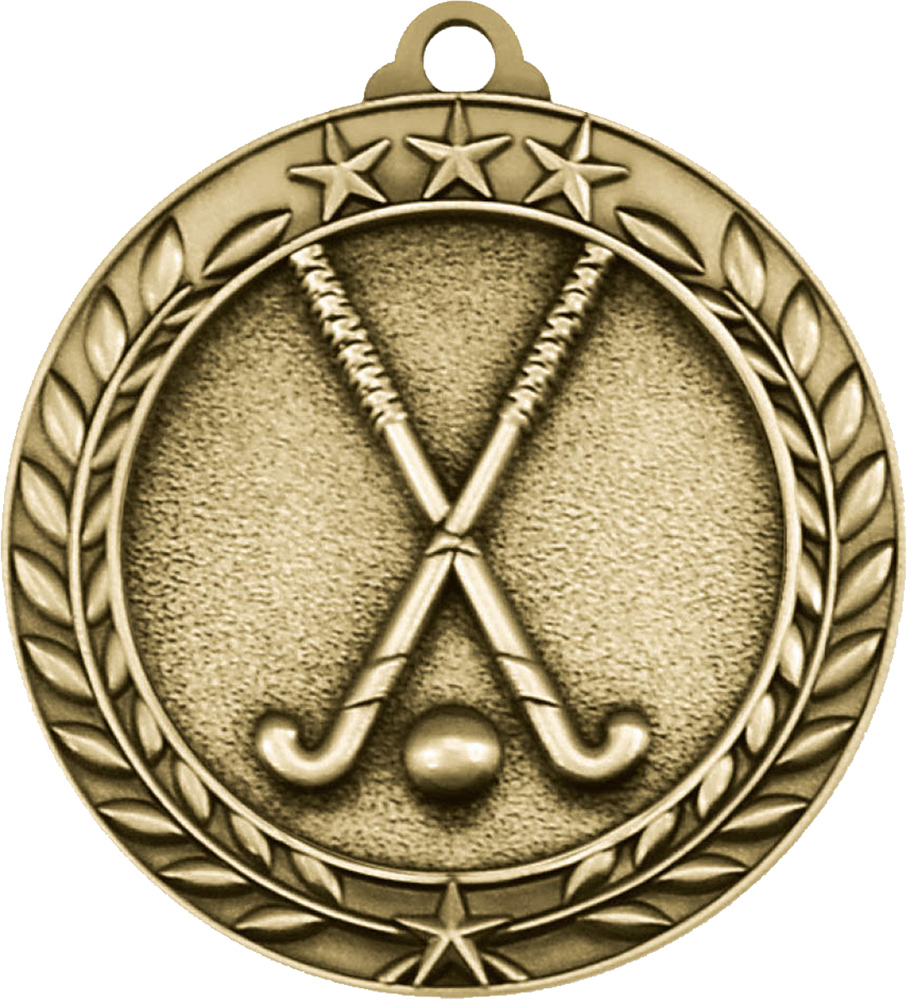Field Hockey 1.75 inch Dimensional Medal