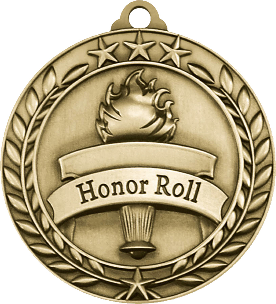 Honor Roll Dimensional Medal- Gold