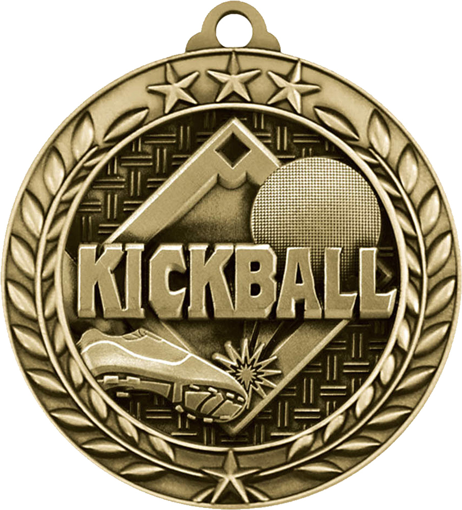 Kickball 1.75 inch Dimensional Medal