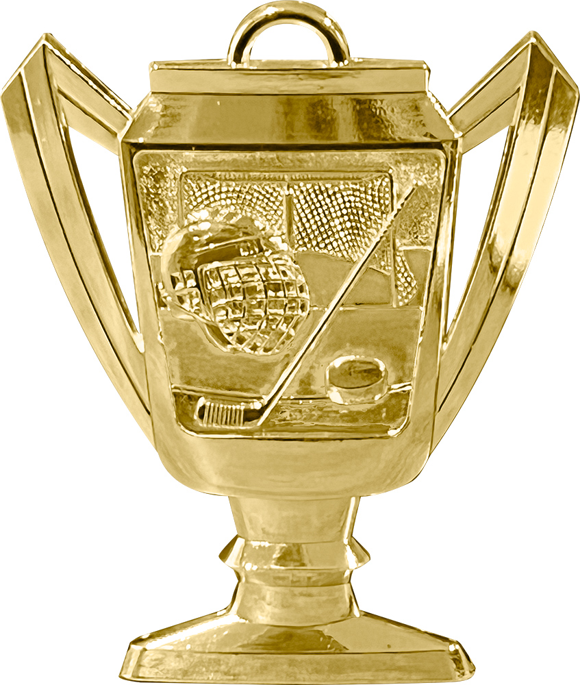 Hockey Bright Gold Trophy Cup Medal