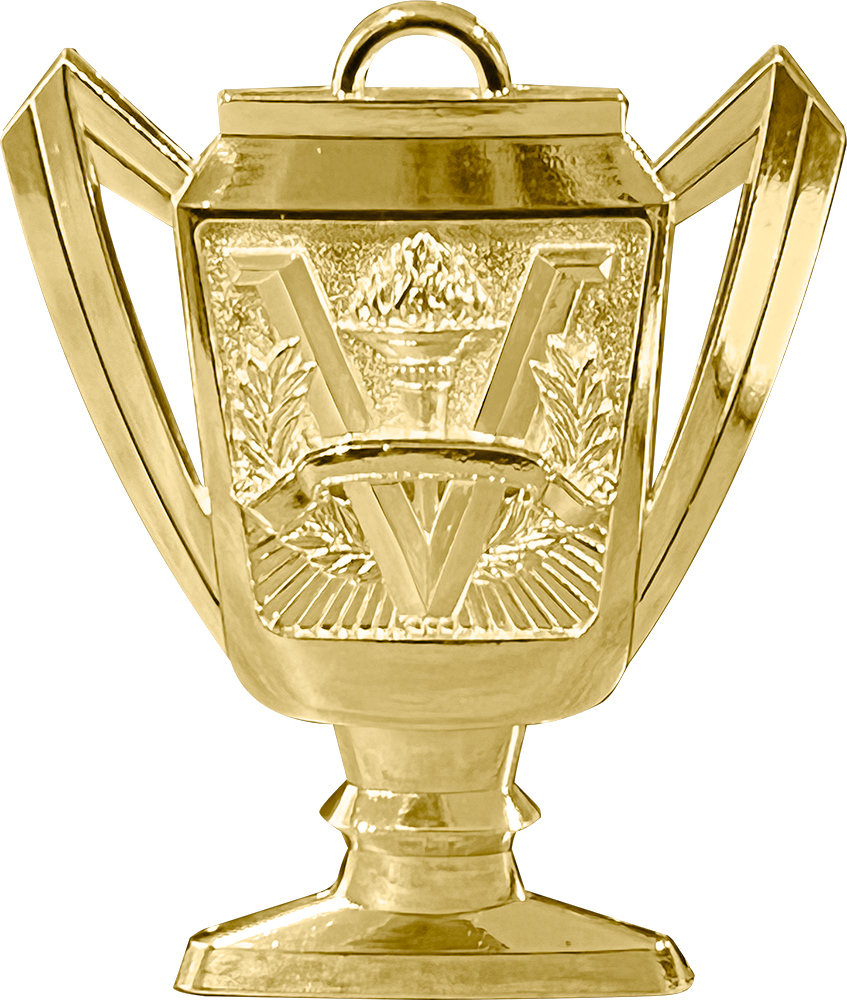 Victory Bright Gold Trophy Cup Medal