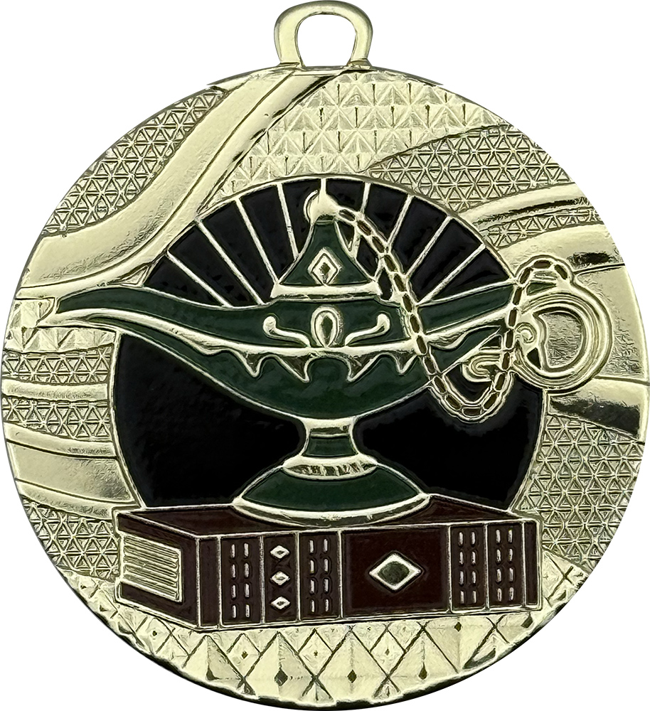 Lamp of Knowledge Prime Diecast Medal