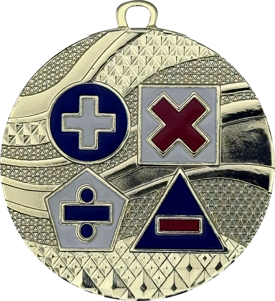 Math Prime Diecast Medal