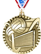 Volleyball Gold Victory Medal